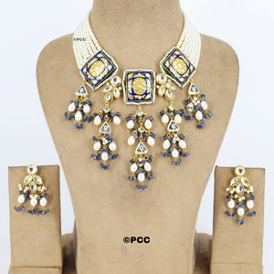 Heritage Treasures Rajasthani Traditional Kundan Necklace Set