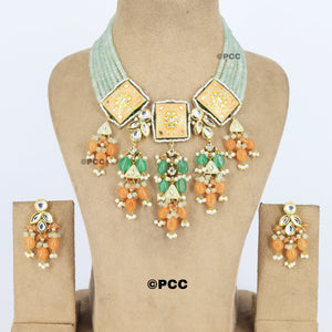 Heritage Treasures Rajasthani Traditional Kundan Necklace Set