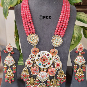 Handmade Kundan necklace & one pair of earrings