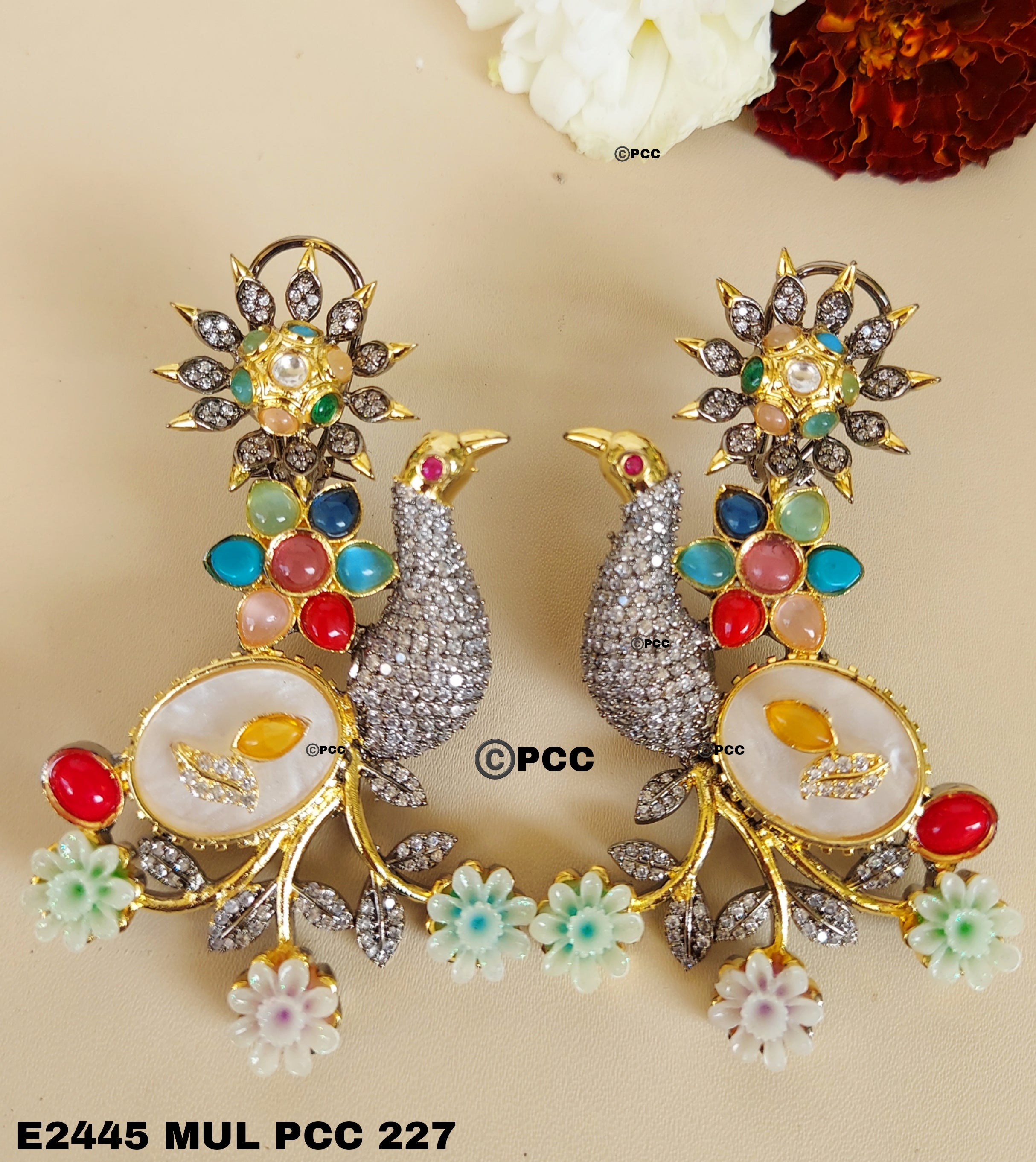 Mayura Garden Statement Earrings