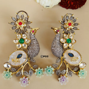 Designer  Earrings featuring mother of pearl