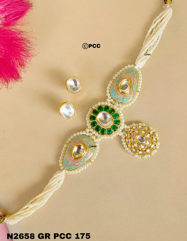 Designer Choker with earrings-Shop Now