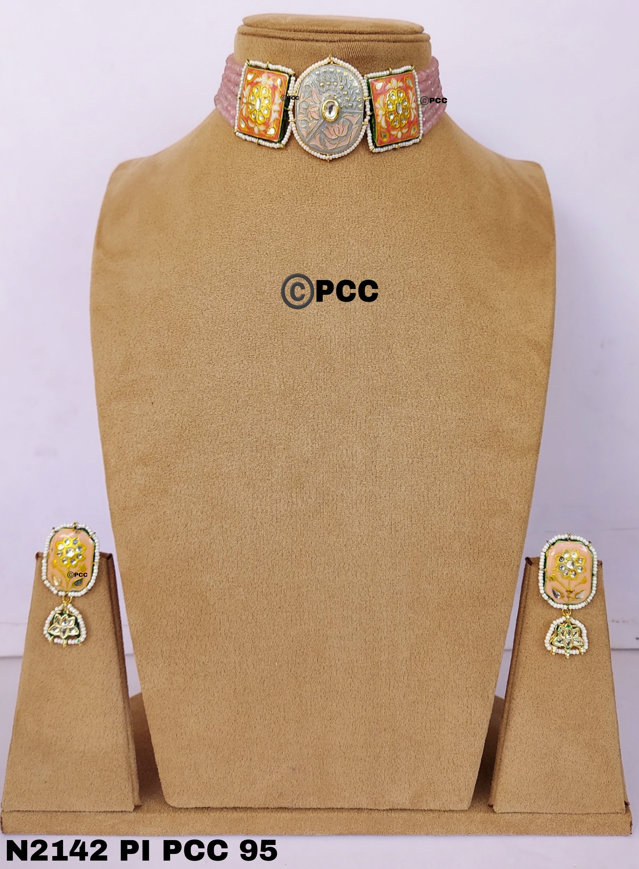 Gulzar Heritage Meena Choker Set