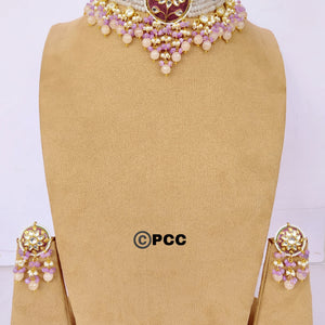 Glamorous Choker Necklace with Earring set