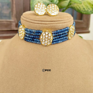 Kundan Choker Necklace Set Handmade Jewelry