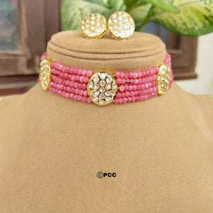 Kundan Choker Necklace Set Handmade Jewelry