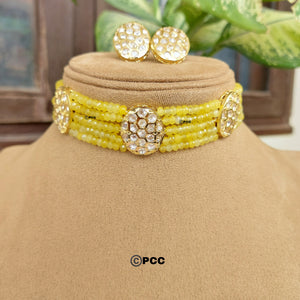 Kundan Choker Necklace Set Handmade Jewelry