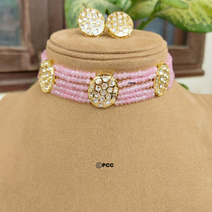 Kundan Choker Necklace Set Handmade Jewelry