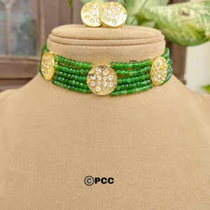 Kundan Choker Necklace Set Handmade Jewelry