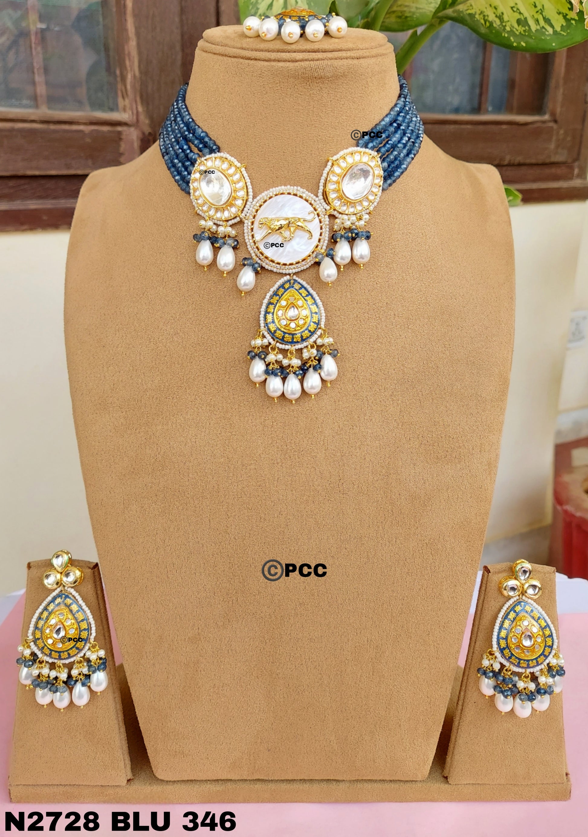 Radiant Charms Designer Necklace set with Earrings