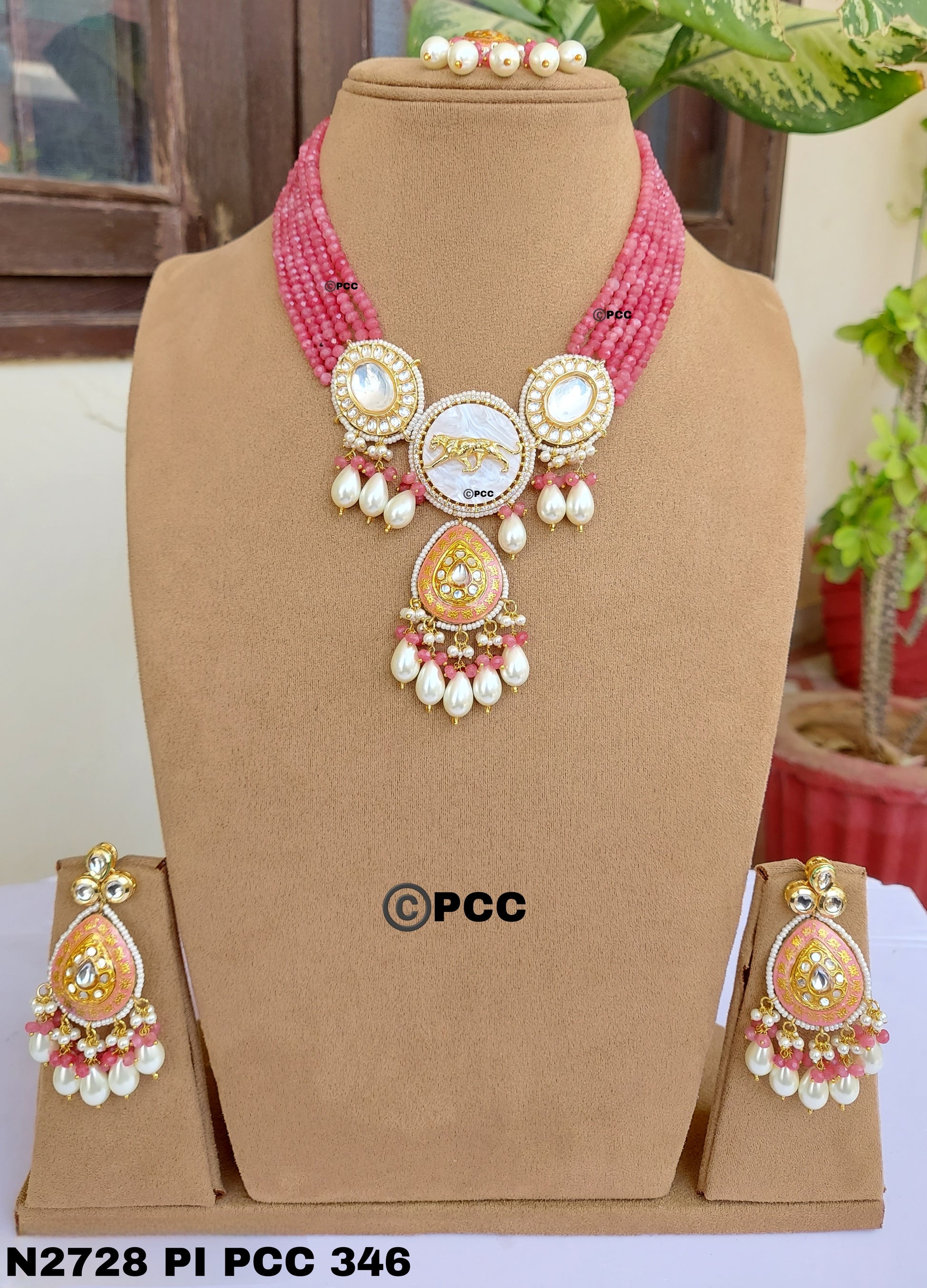 Radiant Charms Designer Necklace set with Earrings