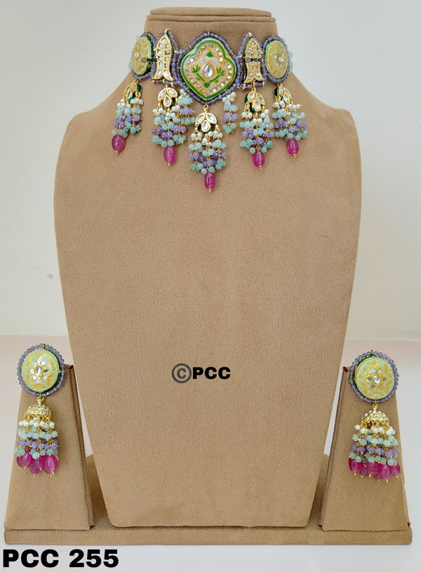 Traditional handmade Choker with Earrings