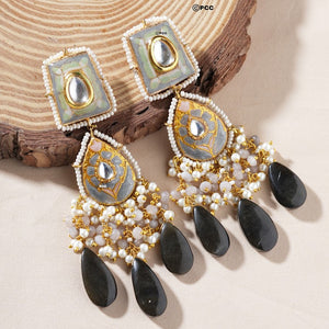 Meenakari Dangler Earrings, unique earrings | Perfect for Special Occasions