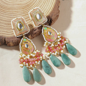 Meenakari Dangler Earrings, unique earrings | Perfect for Special Occasions