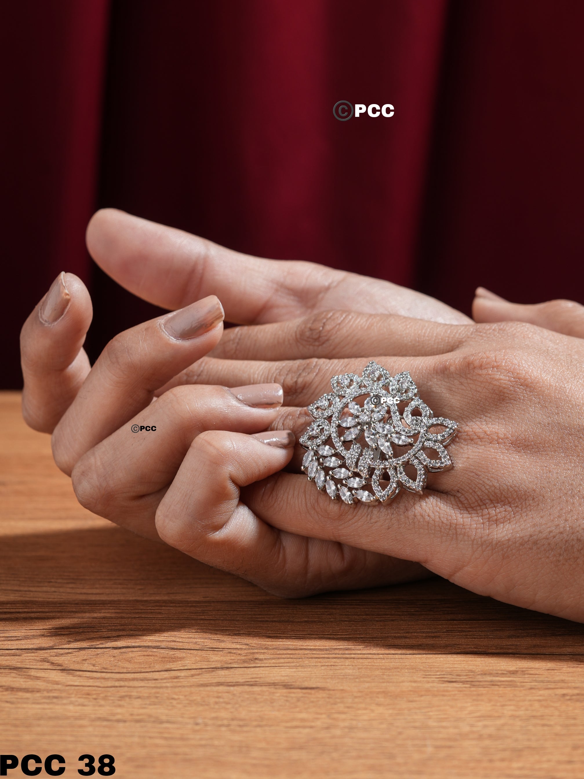 Dazzling Blossom Statement Ring