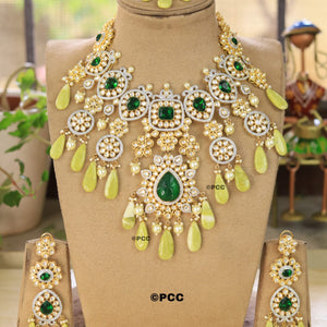 Handmade Bridal Heavy Royal Necklace set with Earrings