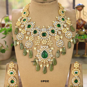 Handmade Bridal Heavy Royal Necklace set with Earrings