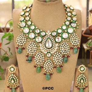 Polki Royal Necklace & a pair of Earrings