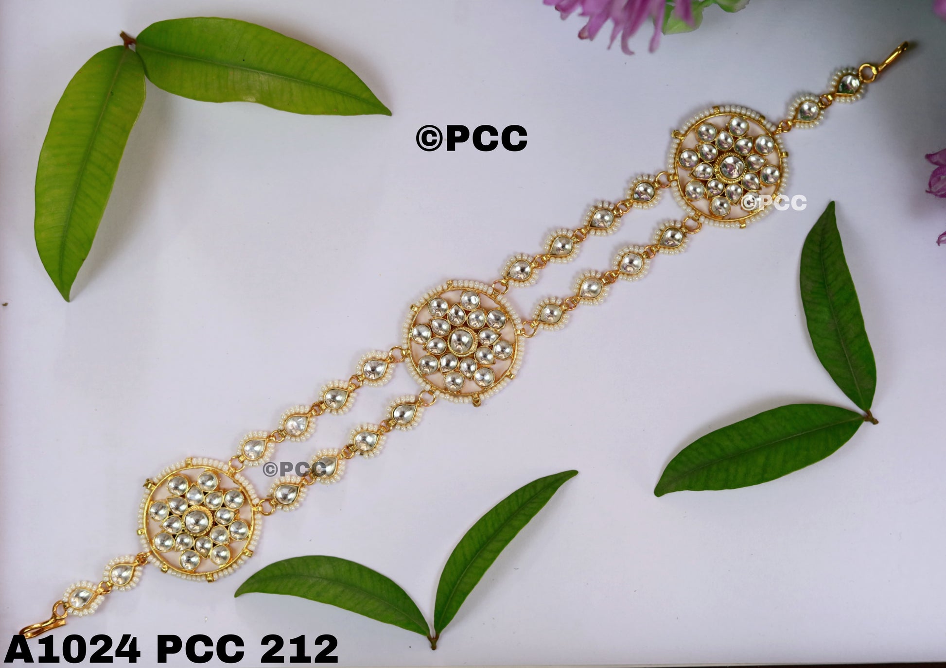 Rajashvini Polki Sheeshphool Sheeshband  hairband