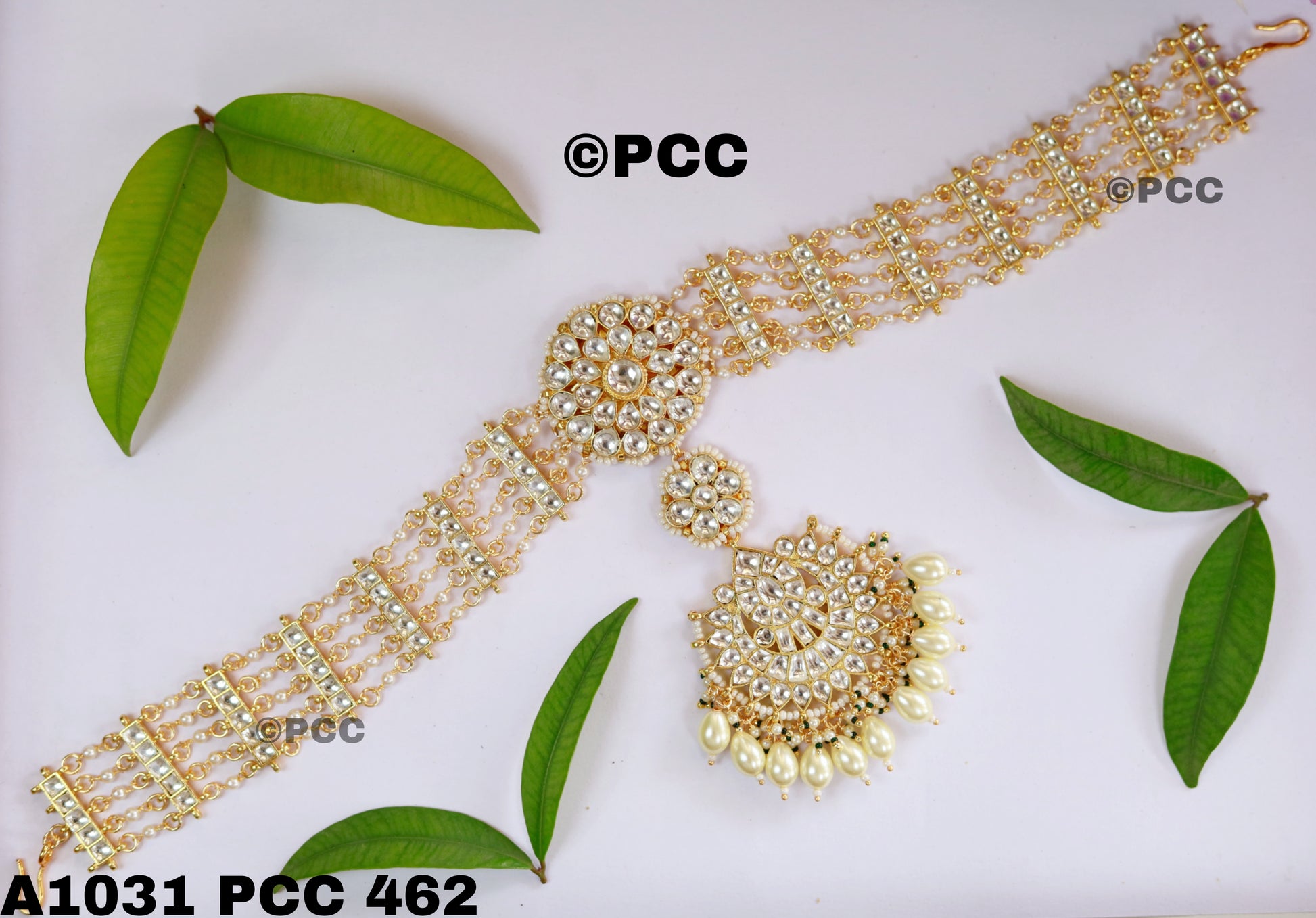 Meera Polki Sheeshphool Sheeshband  hairband