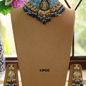 Handmade kundan Choker Necklace Set