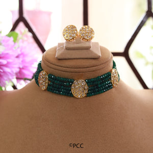 Kundan Choker Necklace Set Handmade Jewelry