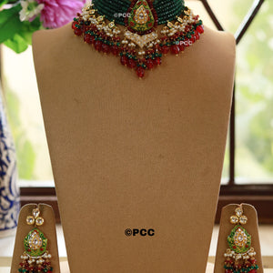 Handmade kundan Choker Necklace Set