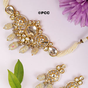 Ethereal Charm Kundan Choker Necklace Set