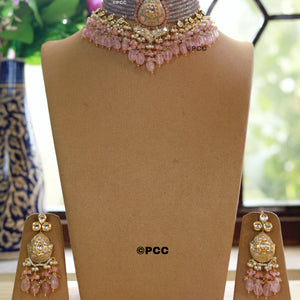 Handmade kundan Choker Necklace Set