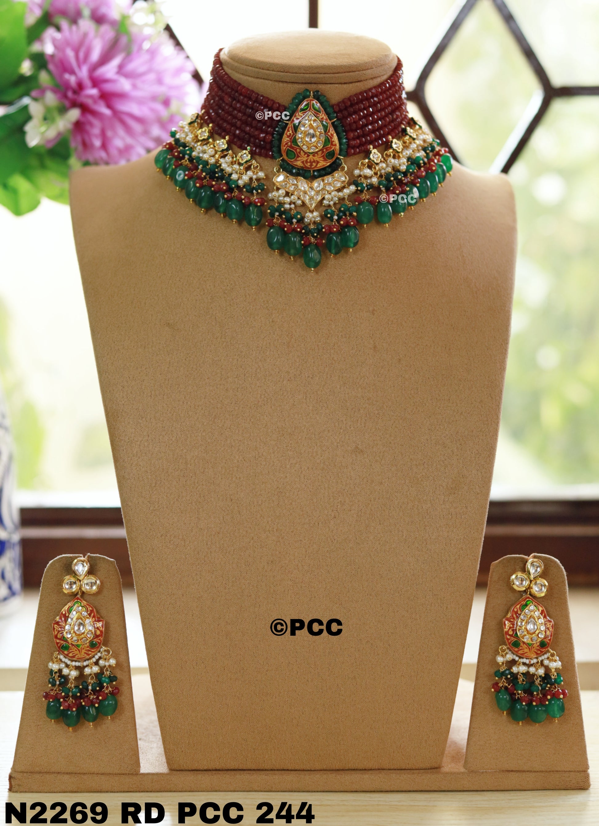 Kundan Choker Necklace Set