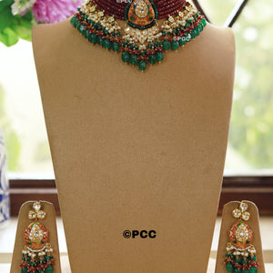 Handmade kundan Choker Necklace Set