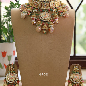 Handmade Kundan Bridal Necklace Set Traditional Rajasthani Bridal Jewelry