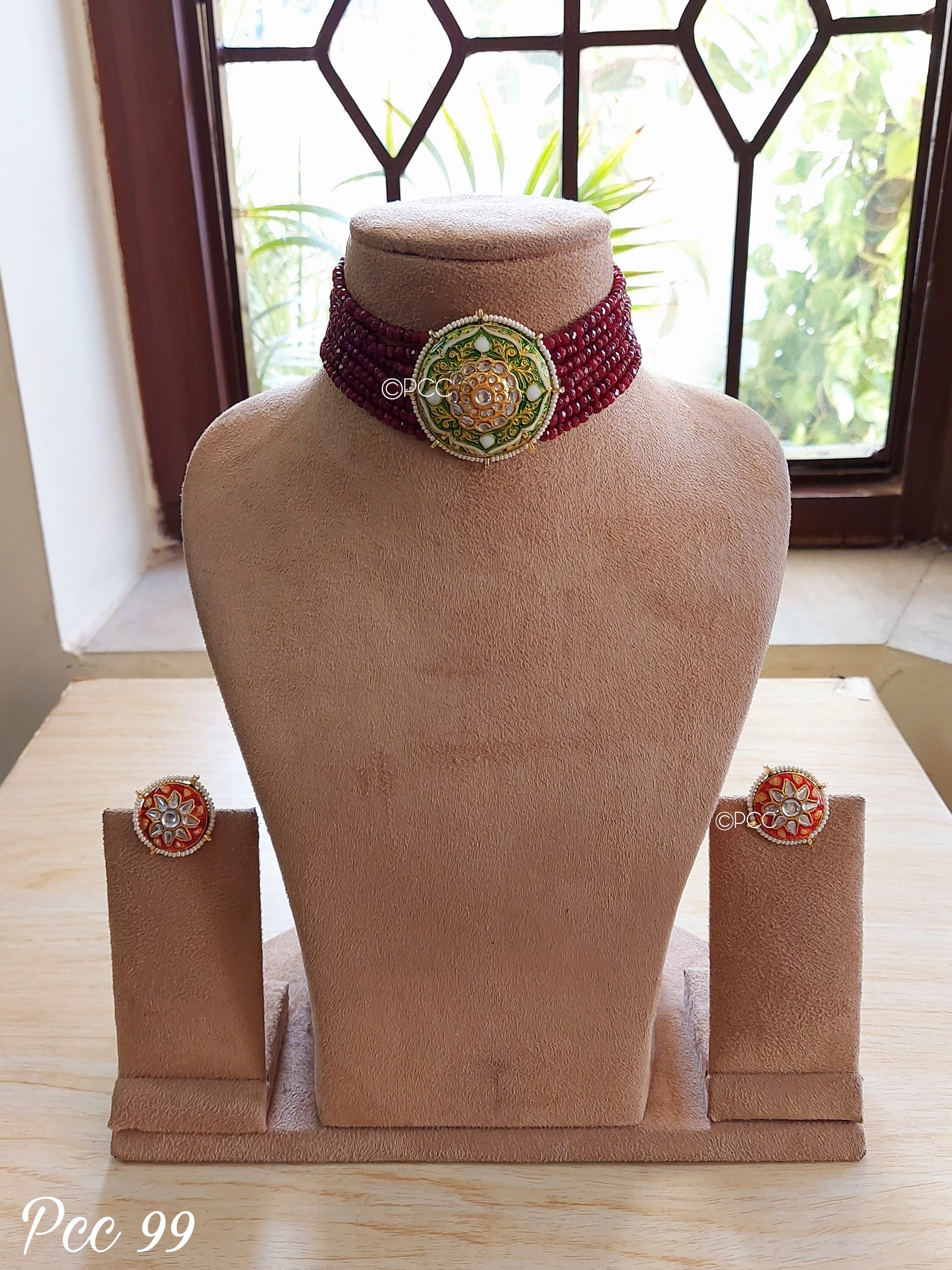 Rajasthani Kundan Choker Necklace Set