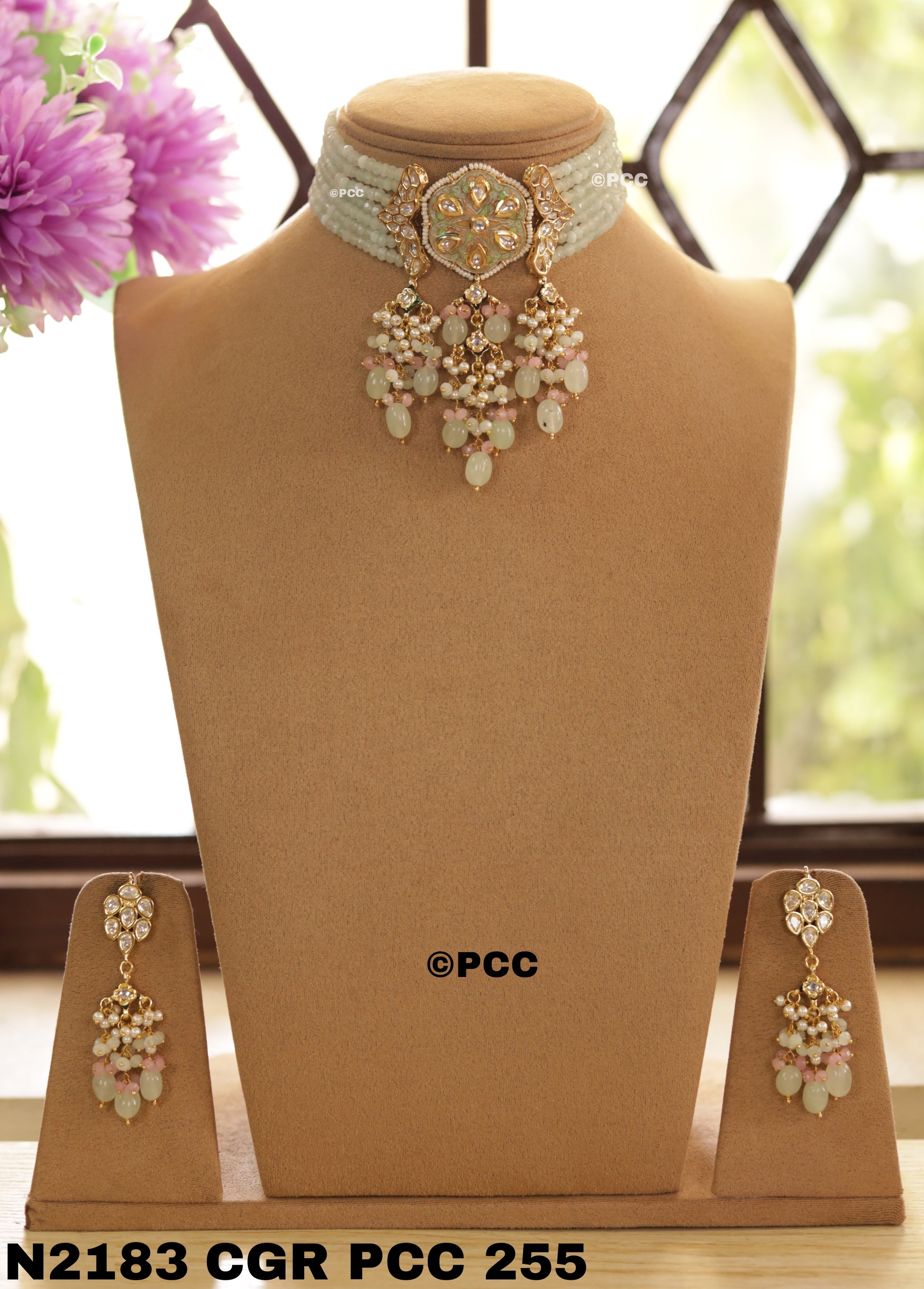 Kundan Necklace Set Handmade Rajasthani Traditional Jewelry