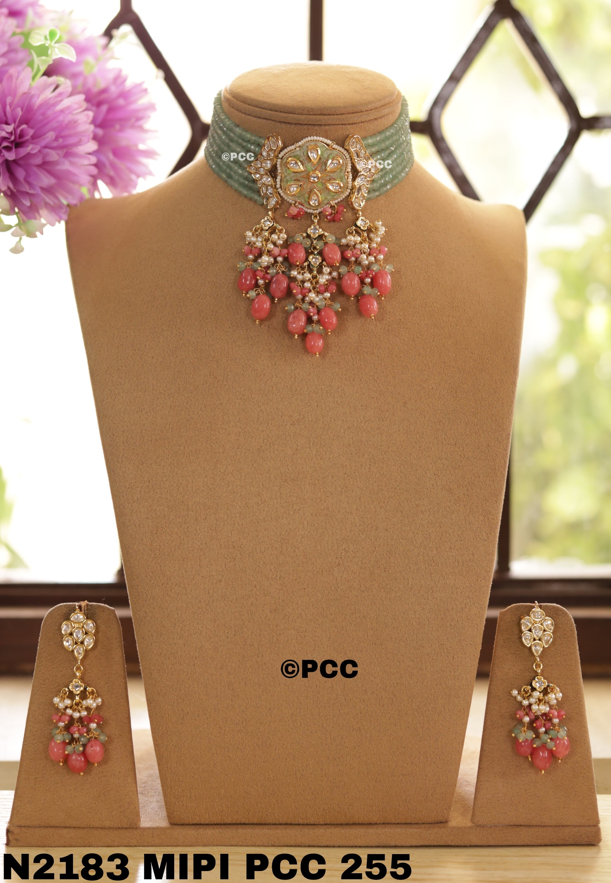 Kundan Necklace Set Handmade Rajasthani Traditional Jewelry