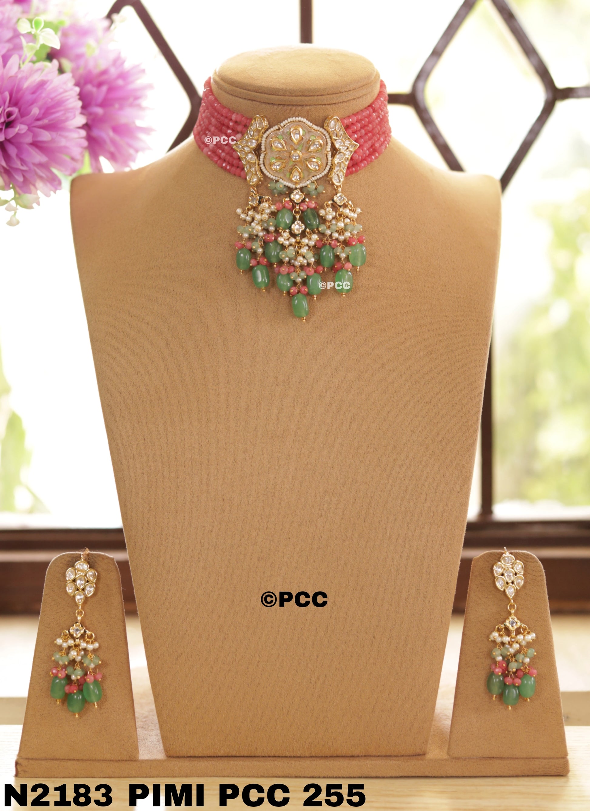 Kundan Necklace Set Handmade Rajasthani Traditional Jewelry