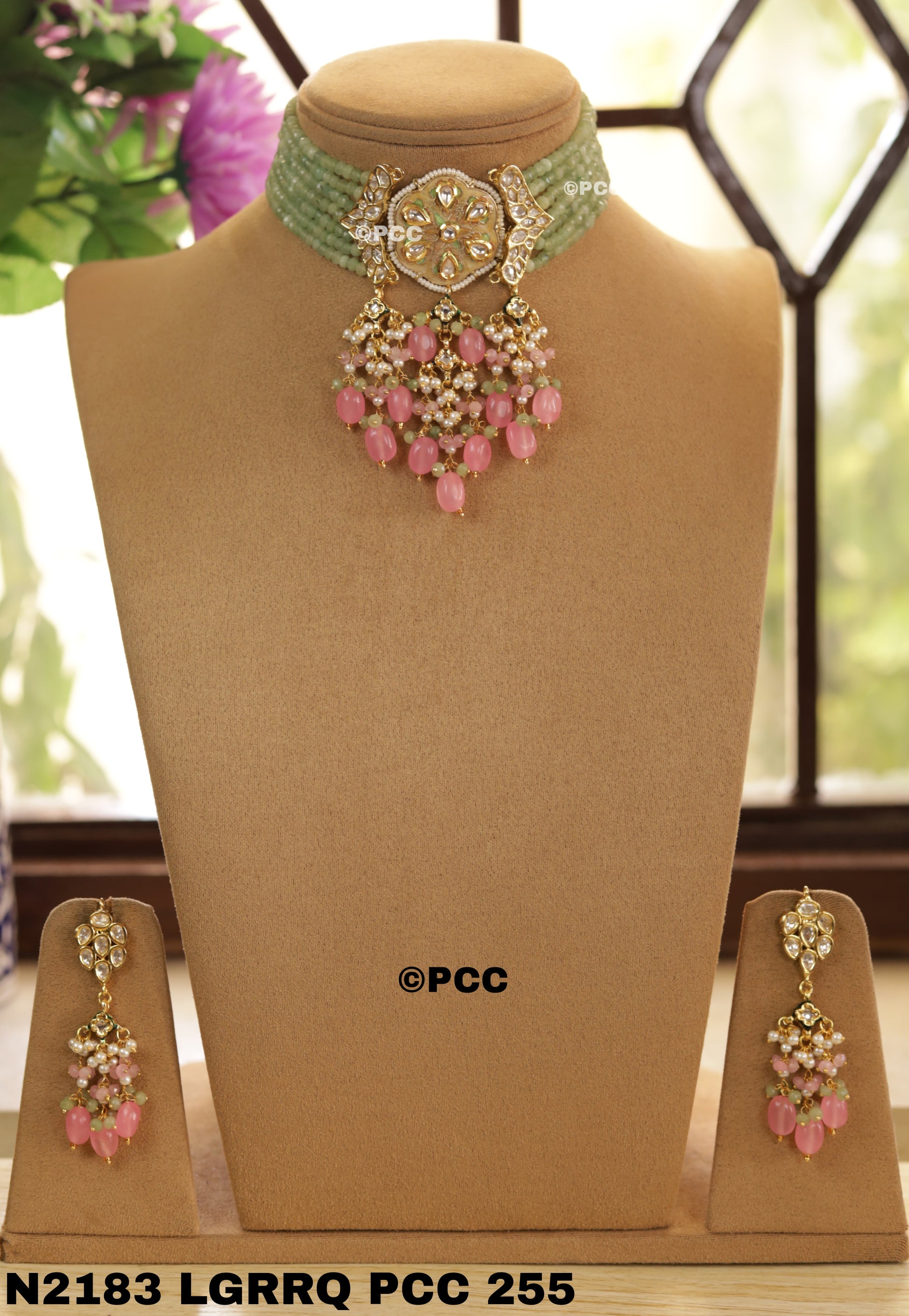 Kundan Necklace Set Handmade Rajasthani Traditional Jewelry