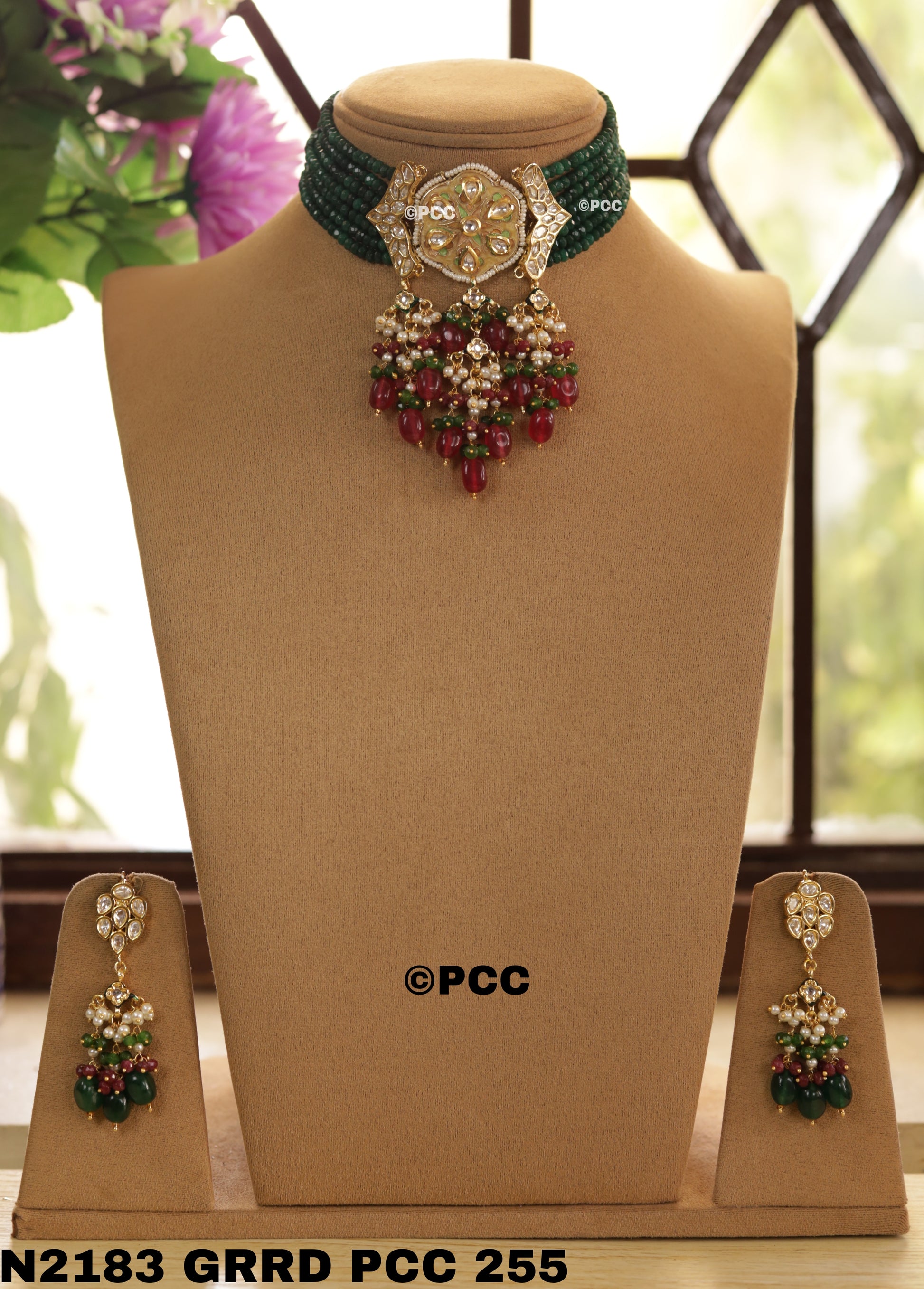 Kundan Necklace Set Handmade Rajasthani Traditional Jewelry