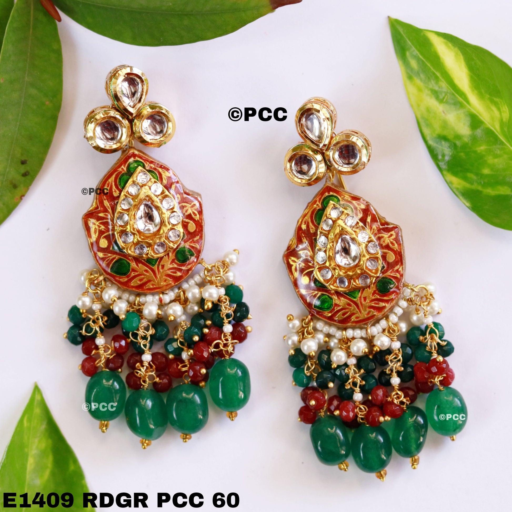 Ethnic Meenakari earring