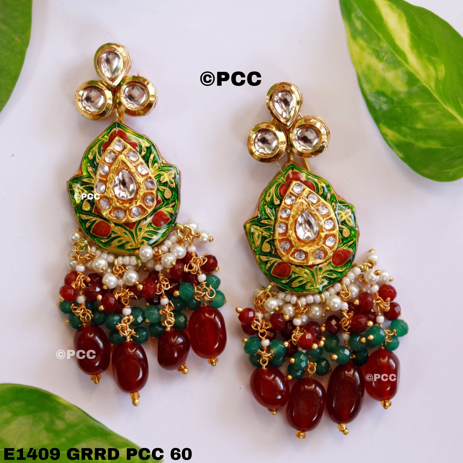 Ethnic Meenakari earring