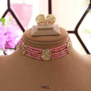 Kundan Choker Necklace Set Handmade Jewelry