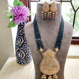 Kundan Meena Pandent Necklace